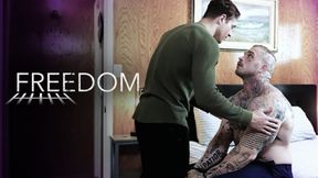 Power Crazy Parole Officer Fucks Tatted Muscle Ex-Con
