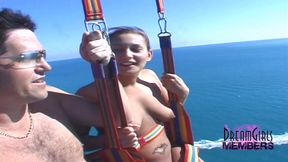 Naked parasailing in Key West