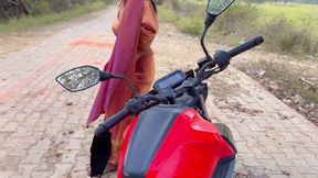 Desi Village Hot Sali Fucking First Time with her Jija In outdoor, Hot sali fuck xxx video tight pussy fuck