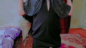 Lovely Sissy Adjusting Garter Belt with Cheeky Grin