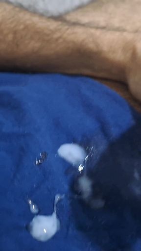 Two masturbation sessions and two orgasms in a row, with lots of cum!   Clip 1