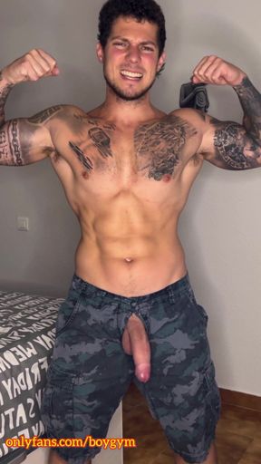 My Military Cock Cums with No Touch
