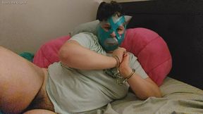 HEAVILY Gagged Handcuffed Orgasms for Daddy