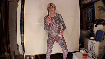 Danish Inked Porn Actor Leeharper Pinnomen Show COCK and ASSHOLE – His ASSHOLE is then FUCKED By the Long Silver DILDO and in His Cumshot He Flushes his Creamy Boy Juice Right in Front of YOUR Eyes !