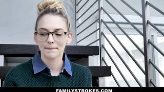 Strict StepFather Teaches y Slut Lily Larimar A Lesson For Being A Naughty Harlot