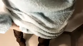 My Wife Dragged Me Into a Public Toilet Again and Made Me Cum in Her Pantyhose POV