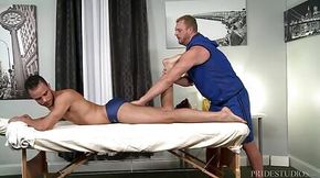 Speedo Clad Swimmer Tops his Masseur