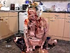 Granny with big breasts feels male pole inside her hairy pussy