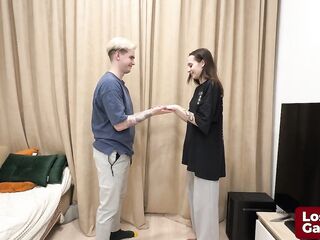 James and Sofia in a heated game of Undress Hand Slap