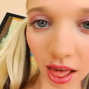 A tight and horny blonde teen from Germany loves masturbating