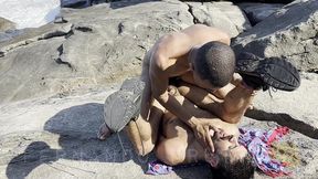 fucking hard with gabriel paxecoxl on a naturist beach