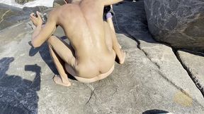 fucking hard with gabriel paxecoxl on a naturist beach