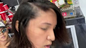 Stepson penetrates me in the kitchen &mdash;  spilling his load inside
