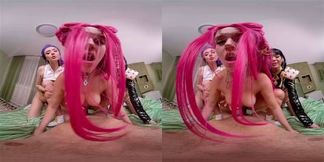 KPop Demon Hunters Kwini Kim, Leya Desantis and Catherine Knight Hunted Your Cock In Foursome Session