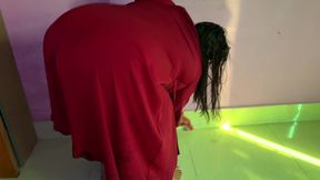 POV: Arab Big Ass &amp; Huge Boobs Hot Muslim MILF Stepmom clean stepson's room &amp; try to seduce him by show her nudes on Eid day