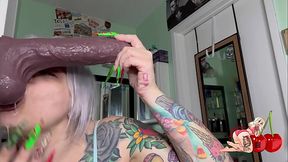 POV Sloppy BJ &amp_ HandJob On My Big BBC Toy