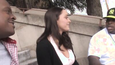 Anal Slut Liza Del Sierra Picked up by Black Guys