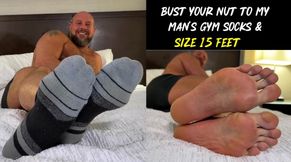 Extreme Foot JOI:Jaggers Size 15 Feet & Gym Socks