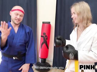 PINHOLE XXX. Russian blond's dark hole was defeated