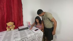 Private Lesson with the Skinny Trans Girl