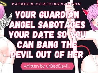 Fucking Your Guardian Gal and Devil - ASMR Erotic Audio Roleplay - Oral pleasure Deepthroat