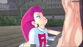 Jessie rocket RED sex on the park | Team Rocket Pokemonster | Full &amp_ Pov version on Sheer &amp_ PTRN: Fantasyking3