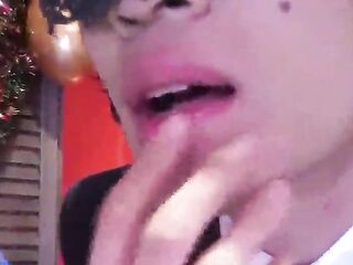 Pleased Recent Year! The cute French-Oriental twink Jon Arteen jerks off, ejaculates into a glass, and drinks his own sperm