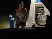 Sexy Latina Hotwife flashing in public compilation