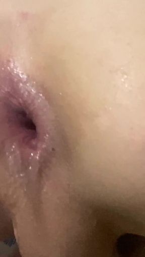 Opening the tight and big ass of my straight friend to fill it with cum