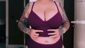 Curvy British MILF Tries On Sexy SHEIN Lingerie Tattooed &amp; Busty