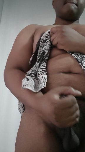 Trans Nonbinary Touching Herself