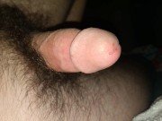 Hands-free precum, finishing on myself