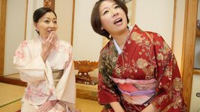 Kimono allure x2 and 3P chaos! Yuriko Hosaka Sachiko Takashima
