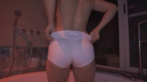 My Stepsister Strips Naked in Car, I Take Her to a Motel