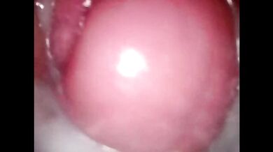 Mom’s creamy POV while she finger fucks her chubby pussy