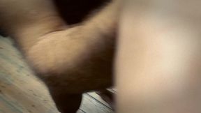 sucking a rubber cock with a dildo in the ass is his pleasure!