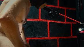 sucking a rubber cock with a dildo in the ass is his pleasure!