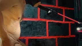 sucking a rubber cock with a dildo in the ass is his pleasure!