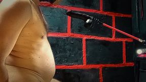 sucking a rubber cock with a dildo in the ass is his pleasure!