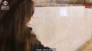 We Helped a Lost Tourist… and She Thanked Us by Blowing My Boyfriend | Public Double Blowjob