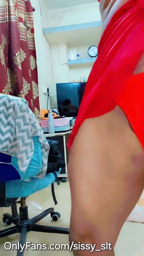 Desi Sissy Crossdresser with Small Impotent Cock
