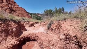 Sweaty Solo Adventure: CosmicKitti's Hot Hiking Tease!