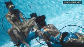 ”Girls underwater having hardcore sex with Polina Rucheyok”