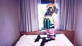 Himiko Toga Edges And Fingers Her Ass