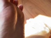 My feets in sun and shades of them