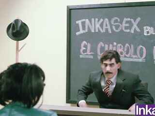Kikin and Doña Rosinda commit the darkest sin at the Chibolo eighteen school.