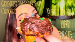 Devouring Tiny Treats: Giantess Jade Sun’s Cupcake Feast! Ft Jade Sun