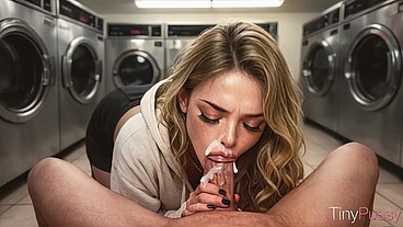 It was a fucking awesome trip to the laundromat, the skinny cutie gave herself to me right there[AI]