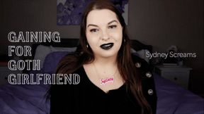 Gaining for Goth Girlfriend - A gaining weight scene featuring: BHM, WGE, eating encouragement, feederism, and femdom POV - 1080 WMV