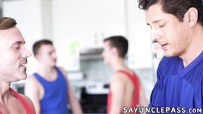 ”Step Daddy gave Ryan Jacobs & Cole Link a sensual warm up massage”